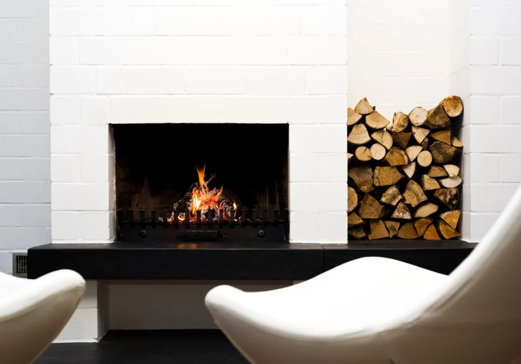 Professional installation of a fireplace by Miami Fireplace & Stoves
